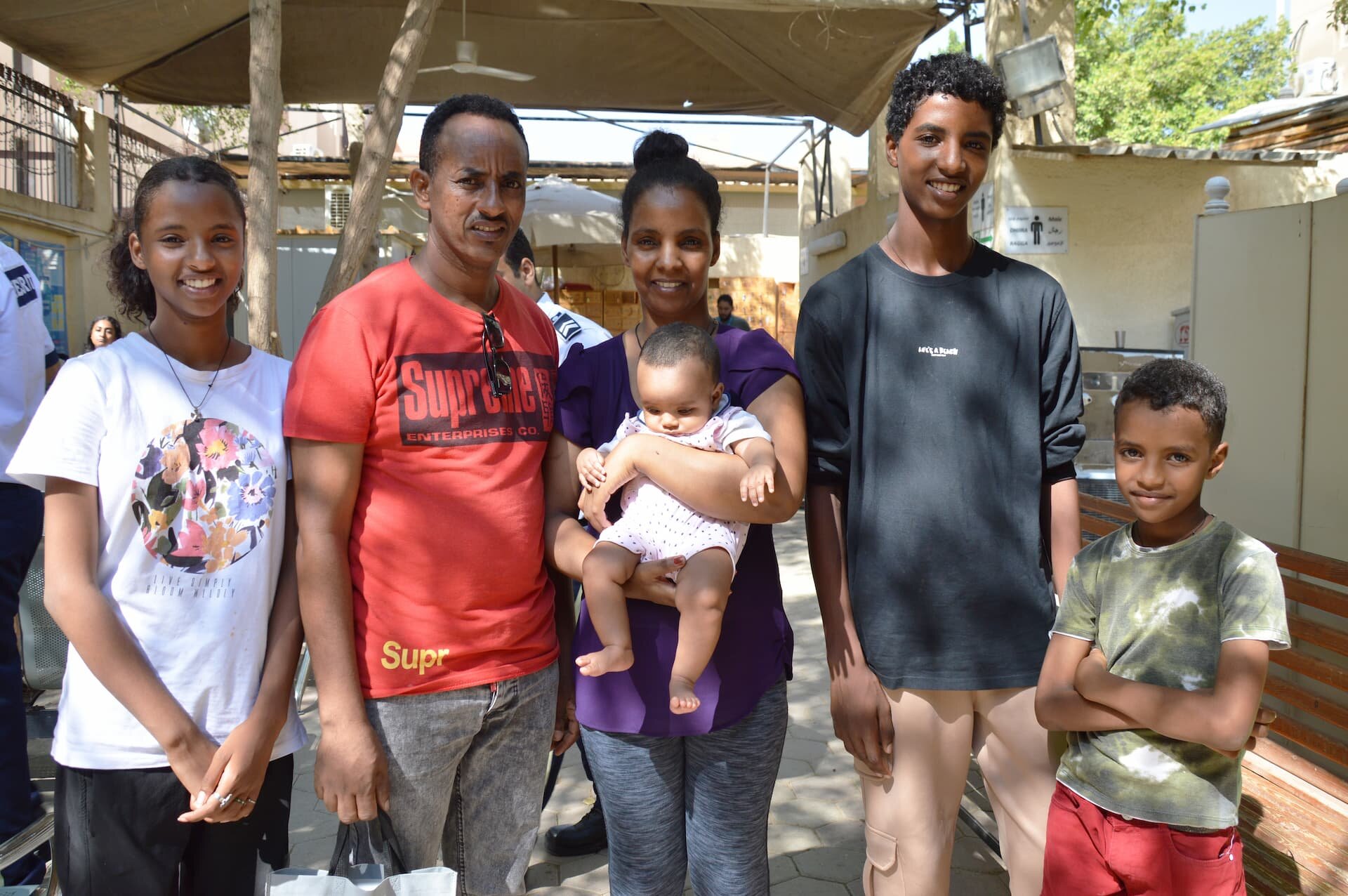 Egypt. Refugee family is registered by UNHCR after fleeing violence in Sudan. ©UNHCR/Jaime Giménez