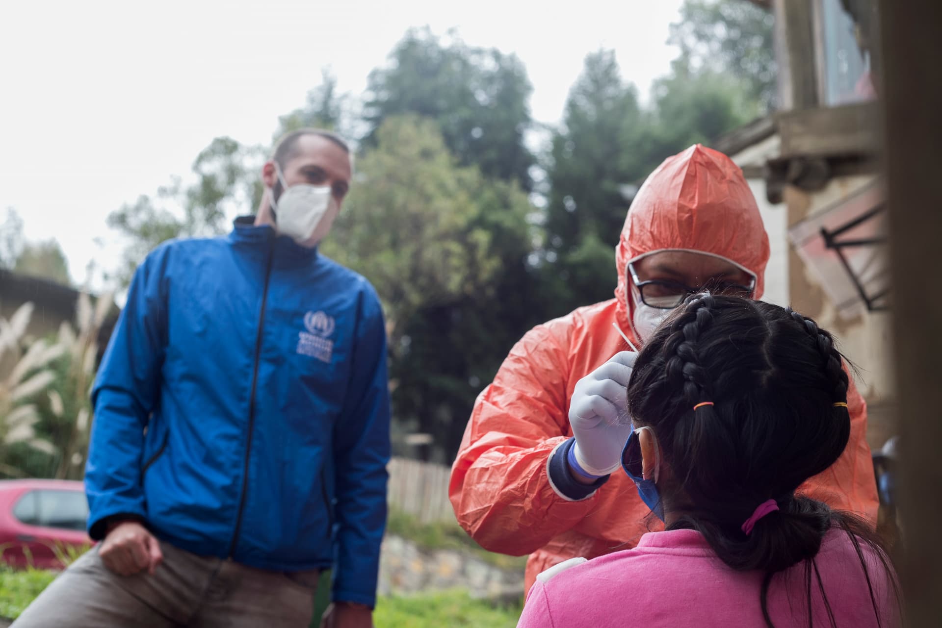 Ecuador. COVID-19 tests carried out at women’s shelter. © UNHCR/Fabiola Cedillo