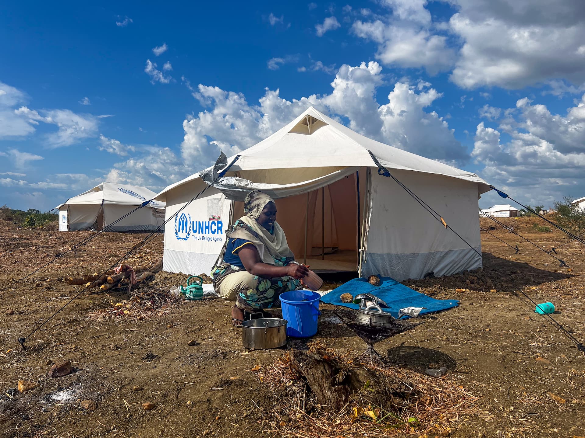 South Sudan. A refugee from Sudan who recently arrived in Gorom refugee camp. © UNHCR/Charlotte Hallqvist
